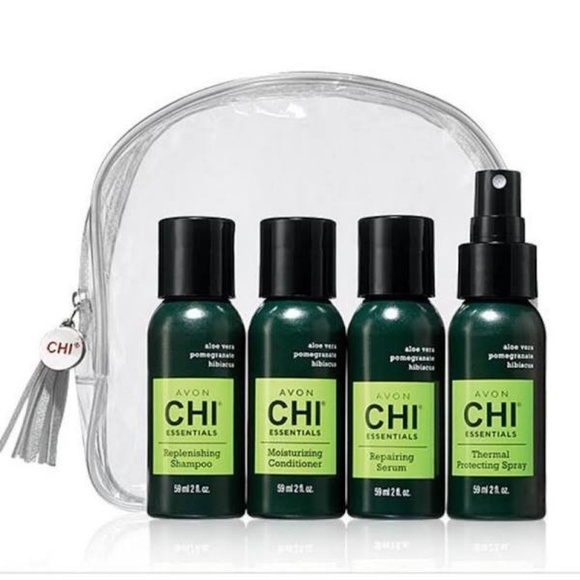 **CHI ESSENTIALS* 5-Pc Travel Kit Products NWT - Picture 1 of 3